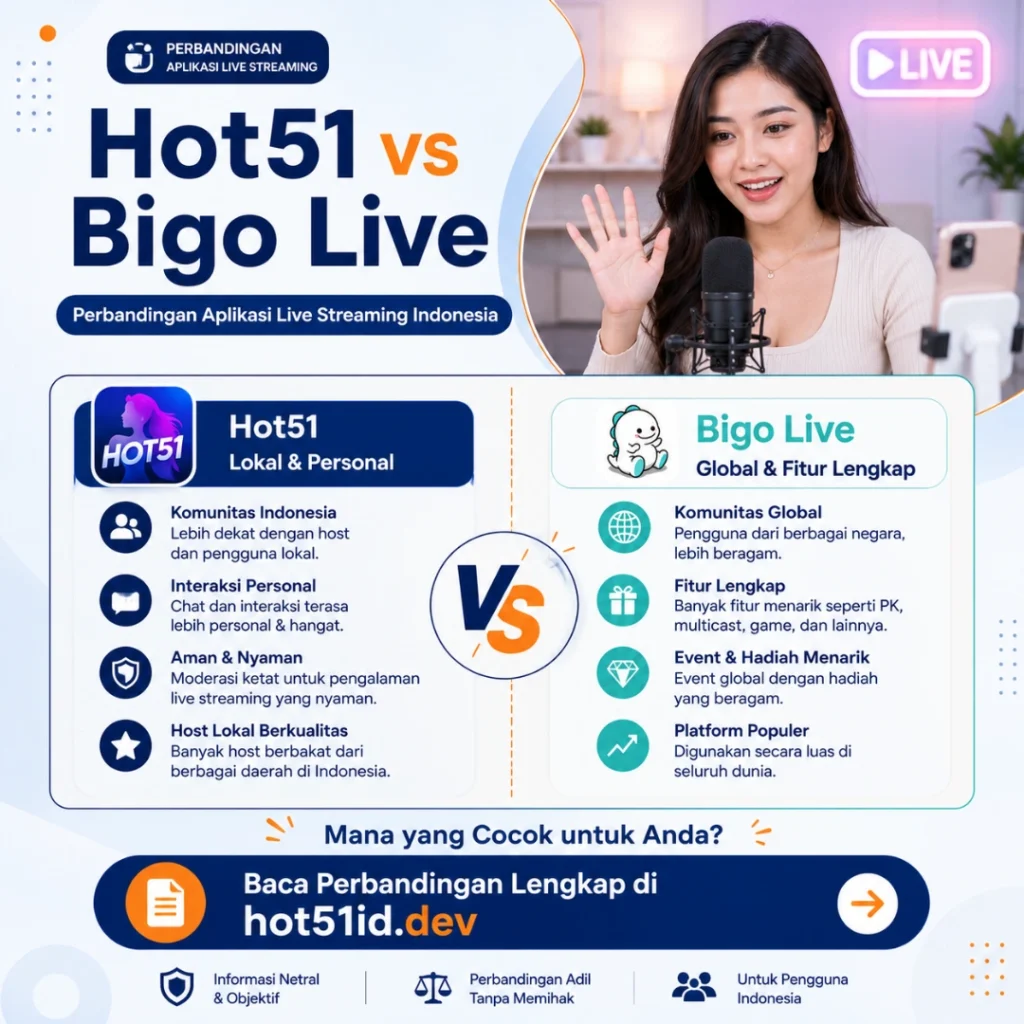 Hot51 vs Bigo Live Perbandingan Lengkap 2026